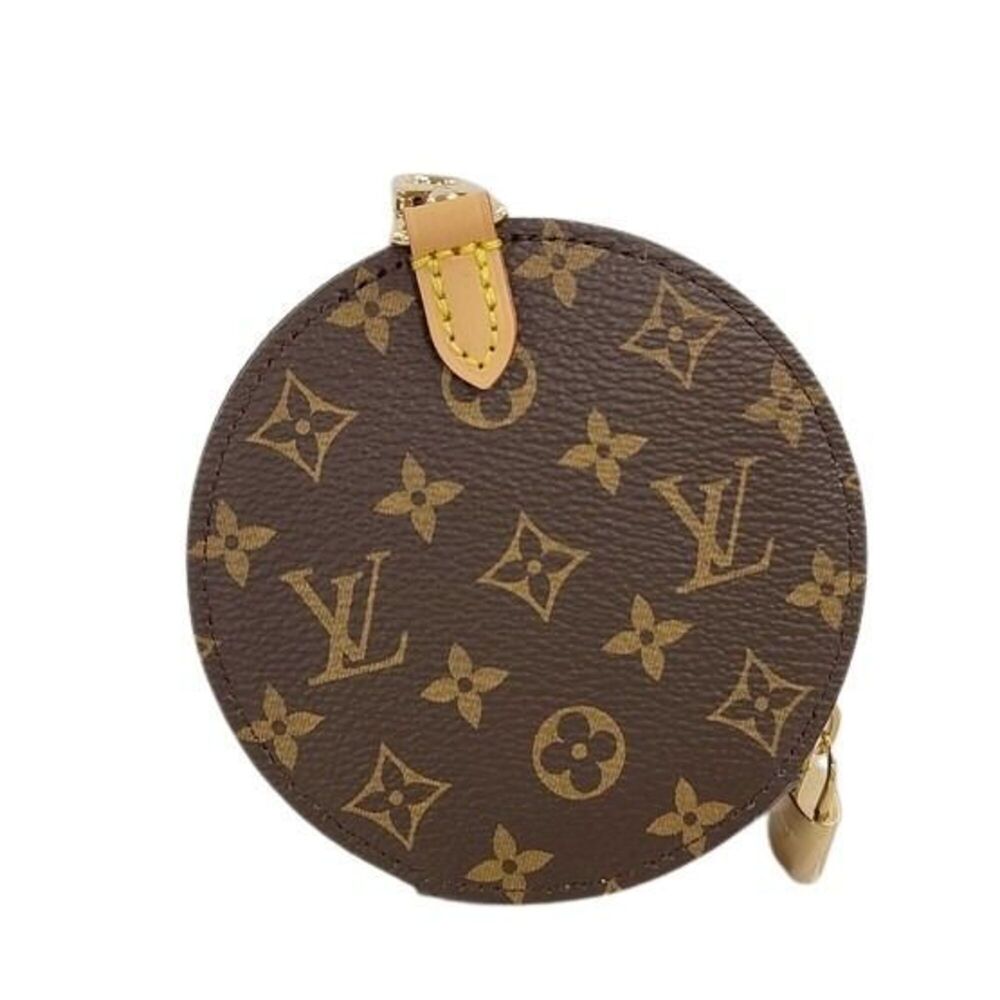 LOUIS VUITTON Authentic Brown Monogram Leather Pouch
